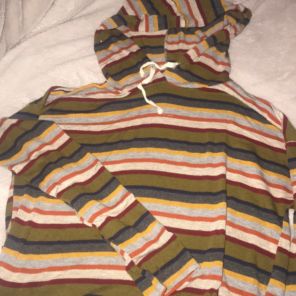 Long sleeve crop top sweatshirt